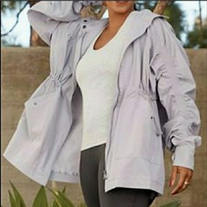 Fabletics Giana medium slate gray oversized lightweight jacket